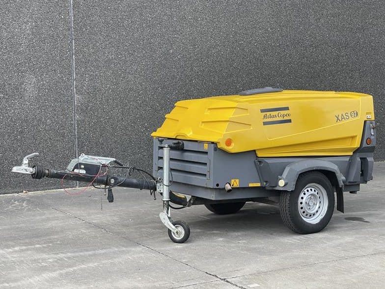 Used 2016 Atlas Copco XAS 97 Portable Air Compressor, 187 CFM