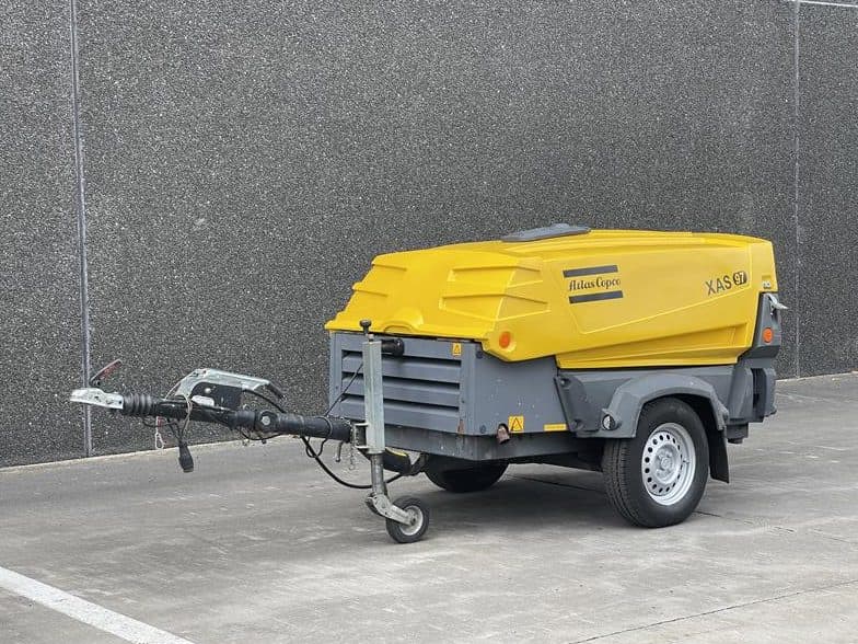 Used 2016 Atlas Copco XAS 97 Portable Air Compressor, 187 CFM
