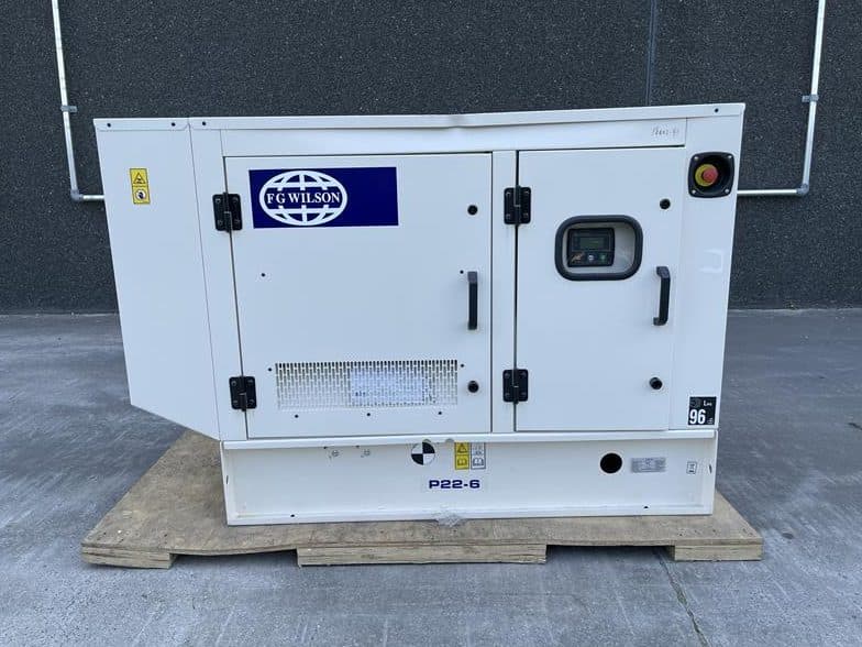 Used 2023 Fg Wilson P 22 - 6 Diesel Generator, 22 kVA