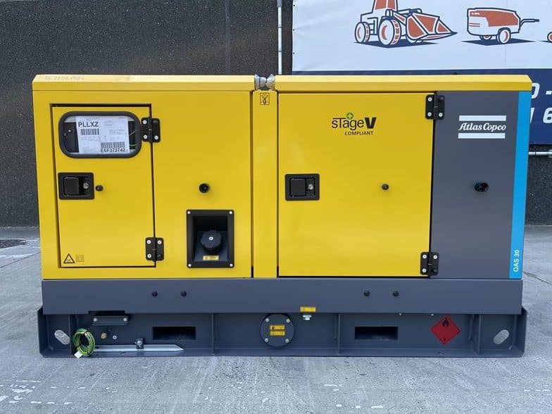 New Atlas Copco QAS 30 Diesel Generator, 30 kVA