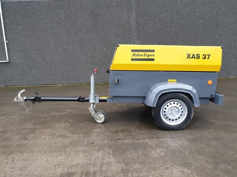 Used 2012 Atlas Copco XAS 37 Portable Air Compressor, 71 CFM