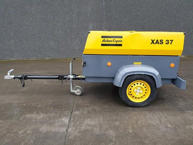 Used 2012 Atlas Copco XAS 37 Portable Air Compressor, 71 CFM