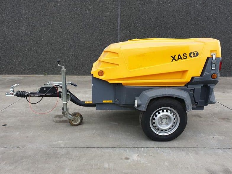 Used 2013 Atlas Copco XAS 47 Portable Air Compressor, 88 CFM