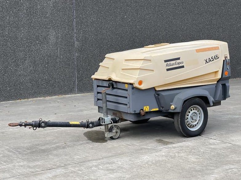 Used 2011 Atlas Copco XAS 57 Portable Air Compressor, 106 CFM