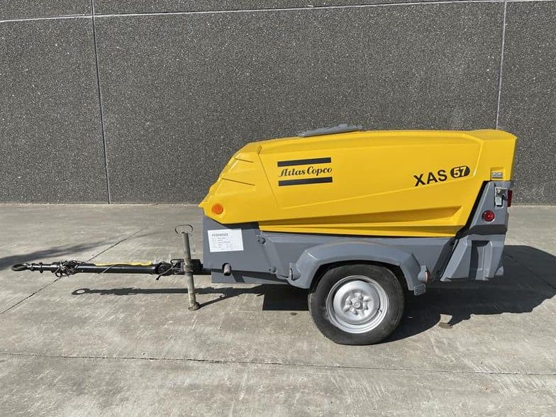 Used 2013 Atlas Copco XAS 57 Portable Air Compressor, 106 CFM