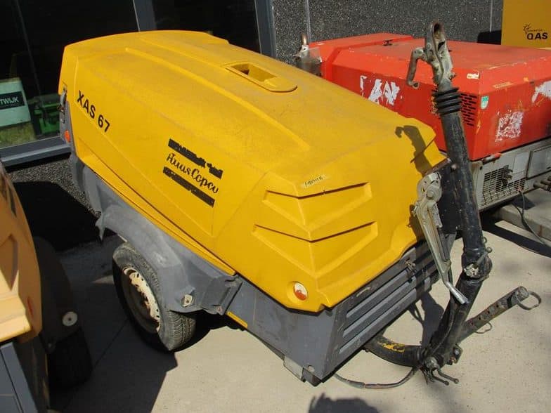 Used 2007 Atlas Copco XAS 67 Portable Air Compressor, 131 CFM