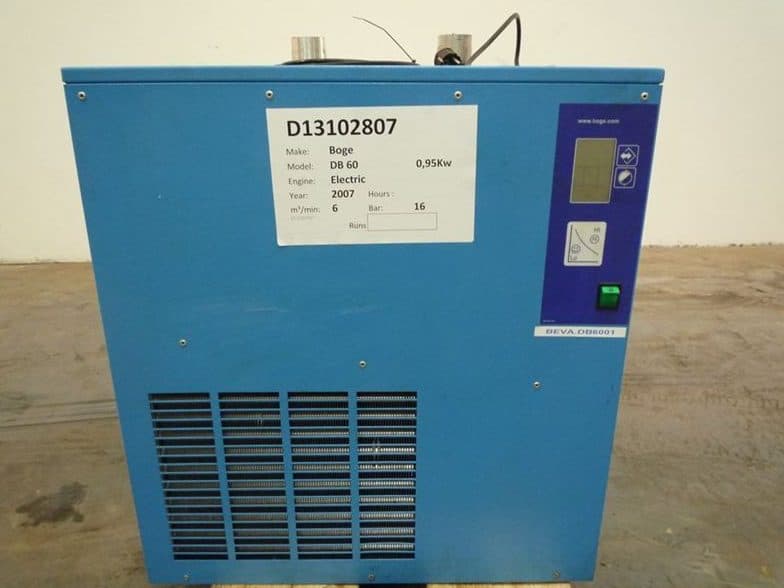 Used 2007 Boge DB 60 Compressed Air Dryer