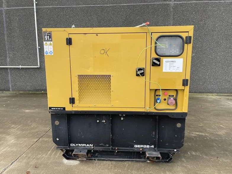 Used 2011 Olympian GEP 22 - 4 Diesel Generator, 22 kVA