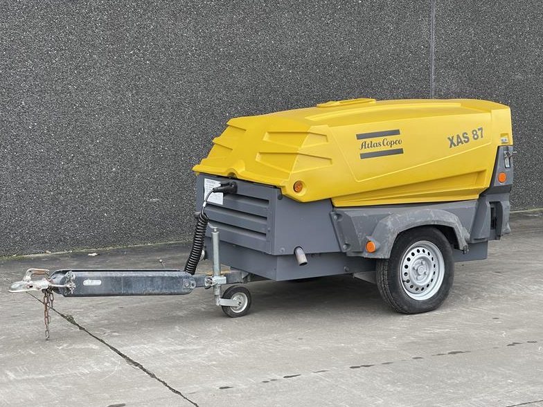 Used 2015 Atlas Copco XAS 87 Portable Air Compressor, 177 CFM