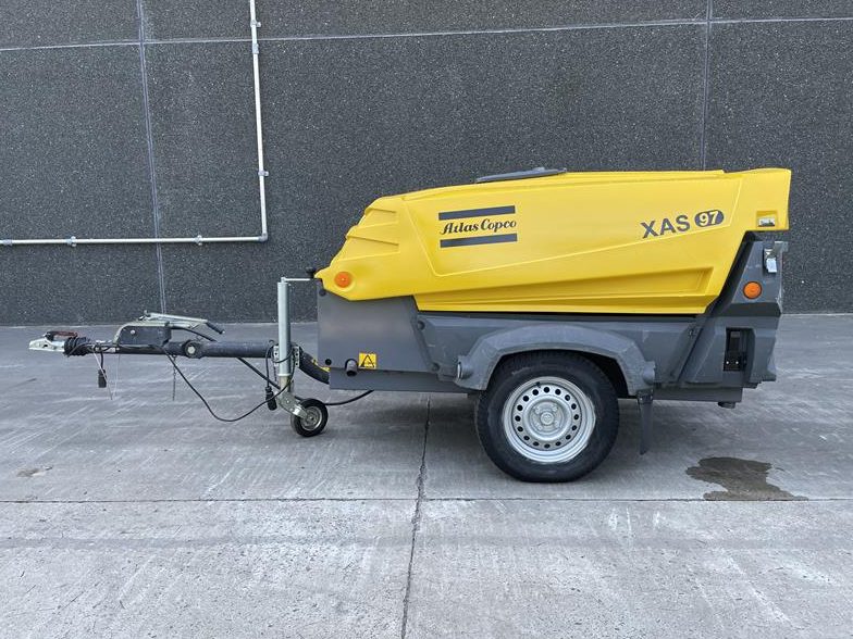 Used 2013 Atlas Copco XAS 97 Portable Air Compressor, 187 CFM