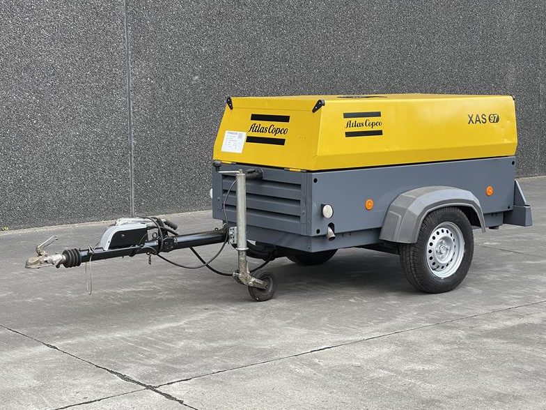 Used 2011 Atlas Copco XAS 97 Portable Air Compressor, 187 CFM