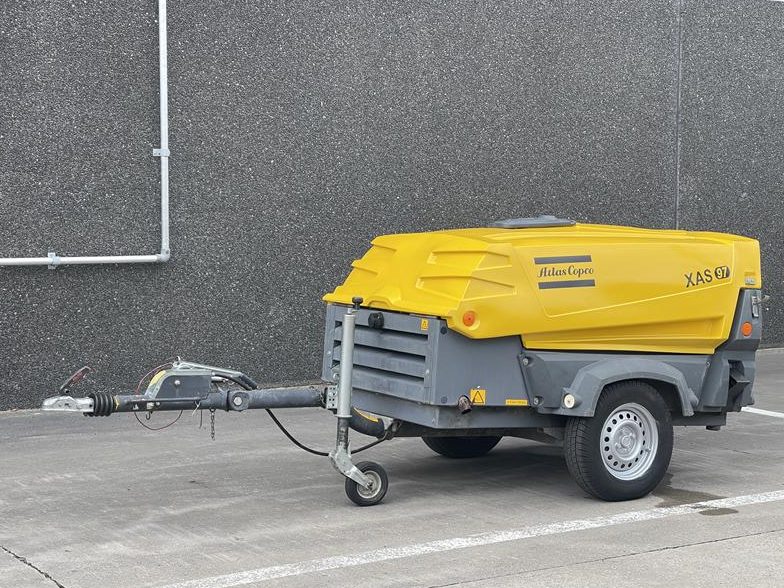 Used 2013 Atlas Copco XAS 97 Portable Air Compressor, 187 CFM
