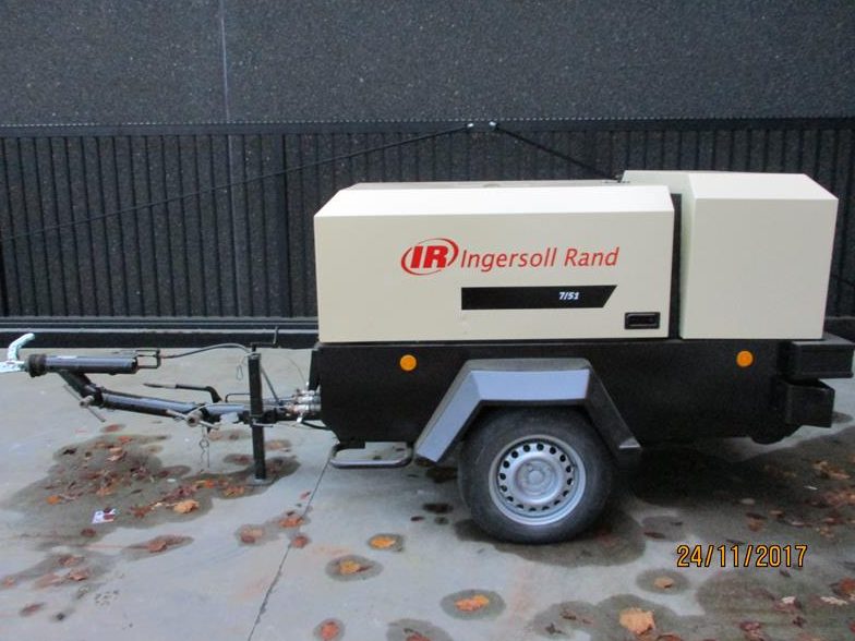 Used 2007 Ingersoll Rand 7/51 Portable Air Compressor, 177 CFM
